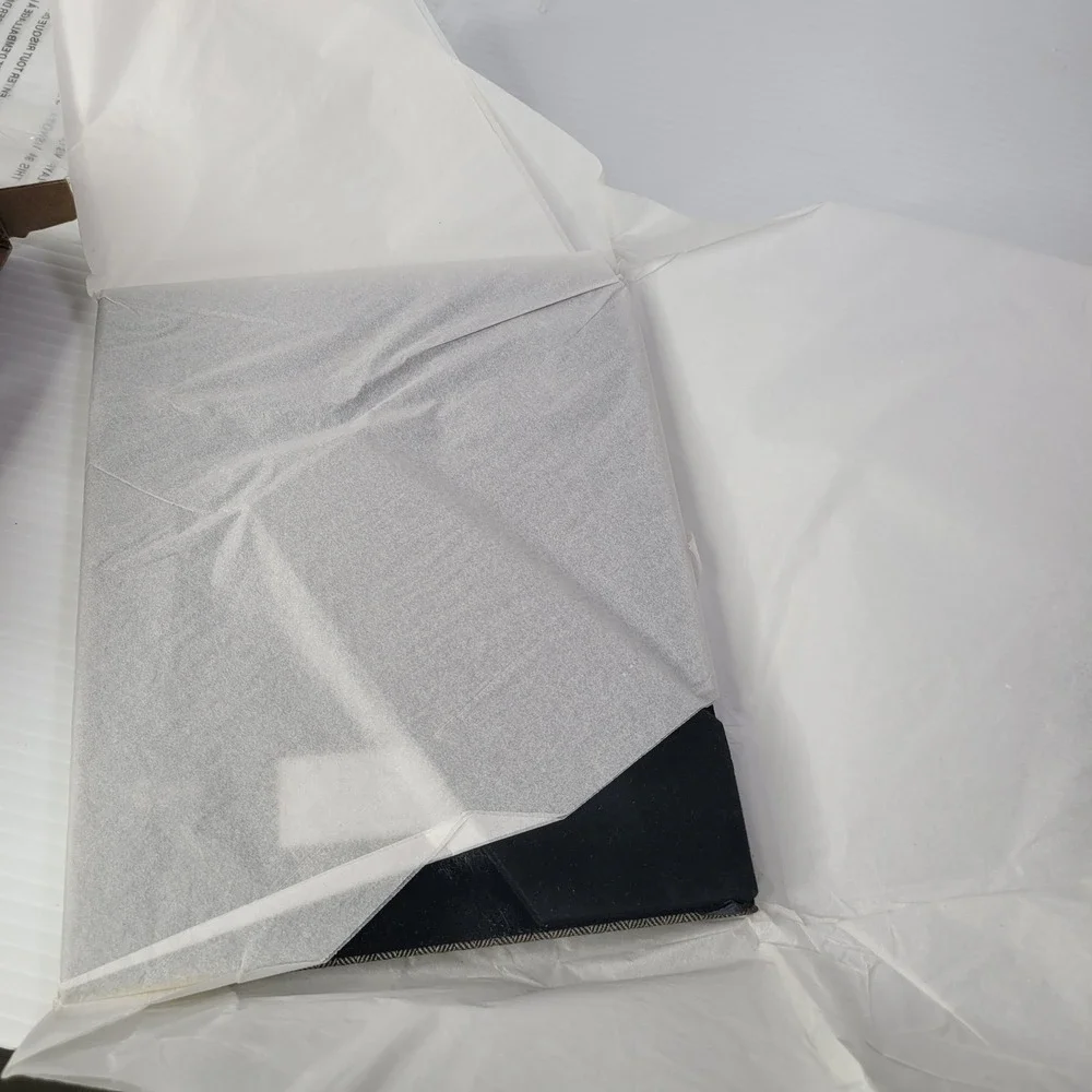 Pottery Barn Picture Frame 5x7 Herringbone Fabric Silver Trim‎ NEW